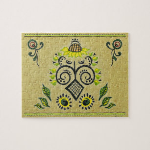 Sunflower Folk Pattern Legpuzzel