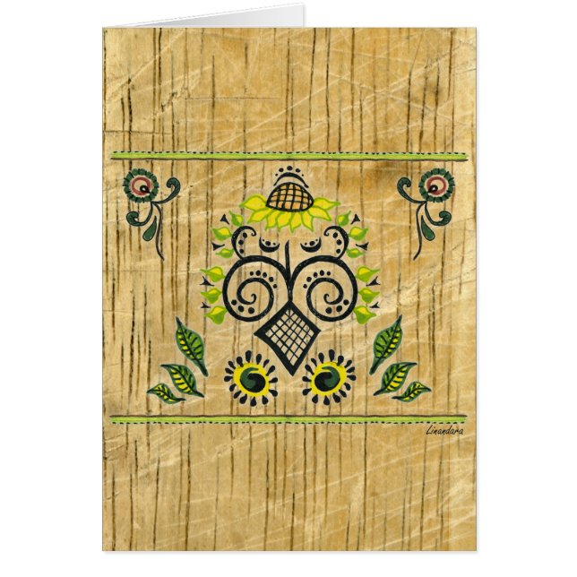 Sunflower Folk Pattern van Alexandra Cook (Voorkant)