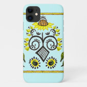 Sunflower Folk Pattern van Alexandra Cook Case-Mate iPhone Case (Achterkant)