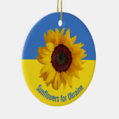 Sunflower for Ukraine Design Ornament (Rechts)