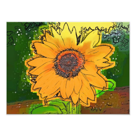 SUNFLOWER FOTO AFDRUK (Voorkant)