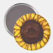Sunflower Fridge Magnet Cadeau Fleur gaie (Recto/Verso)