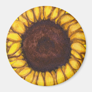 Sunflower Fridge Magnet Cadeau Fleur gaie