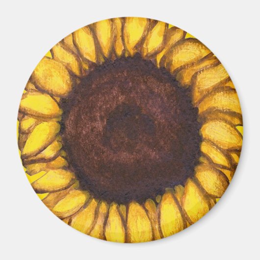 Sunflower Fridge Magnet Cadeau Fleur gaie (Devant)