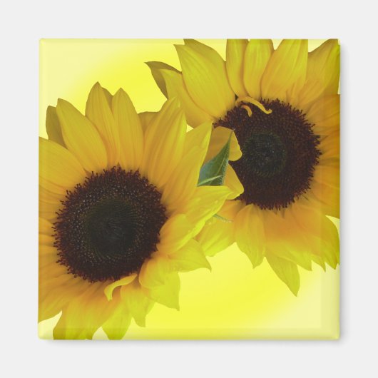 Sunflower Fridge Magnet Cadeau Fleur gaie (Devant)
