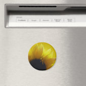 Sunflower Fridge Magnet Cadeaux Jaunes gais (In Situ (Lave-vaisselle))
