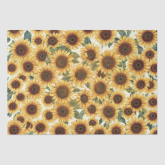 Sunflower Garden In Full Bloom Tissuepapier