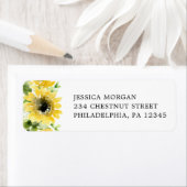 Sunflower Garden Return-label Etiket (Insitu)