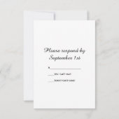 Sunflower Garden Watering Can Wedding Carte RSVP (Dos)