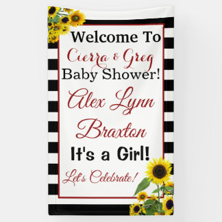 Sunflower Girl Banner