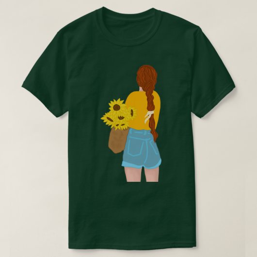 Sunflower Girl T-shirt (Design voorkant)