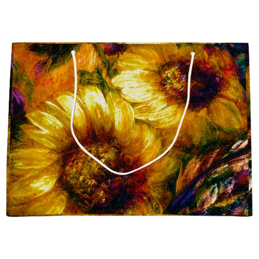 "Sunflower Gold"  Groot Cadeauzakje (Voorkant)