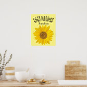 Sunflower Good Morning Sunshine Poster (Cuisine)