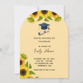 Sunflower Graduation Party Invitation (Devant)