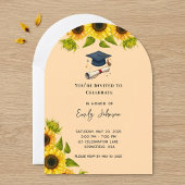 Sunflower Graduation Party Invitation