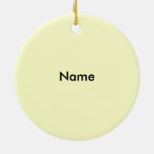 Sunflower Grandma Keramisch Ornament (Achterkant)