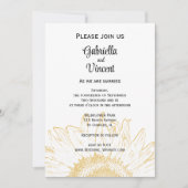 Sunflower Graphic Wedding Kaart (Voorkant)
