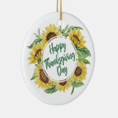 Sunflower Happy Thanksgiving Floral | ORNAMENT (Rechts)