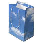 Sunflower Heart Abstract op Sky Medium Cadeauzakje (Achterkant Gekanteld)