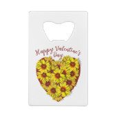 Sunflower Heart Bottle Opener (Dos)