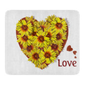 Sunflower Heart Cutting Board Snijplank (Voorkant)
