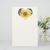 Sunflower Heart Letterhead Briefpapier (Staand voorkant)