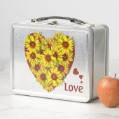 Sunflower Heart Lunch Box (En situation)