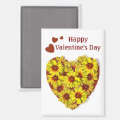 Sunflower Heart Magnet (Recto/Verso)