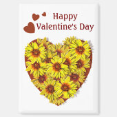 Sunflower Heart Magnet (Recto)