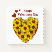 Sunflower Heart Spiral Notebook Notitieboek (Achterkant)