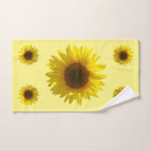 Sunflower jaune (Serviette à main)