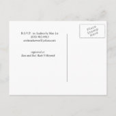 Sunflower Jaune Classy & Fun Invitation Fête des m (Dos)