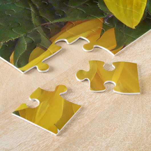 Sunflower Jigzaag Puzzle Legpuzzel (Zijkant)