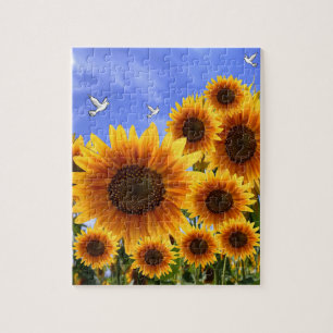 Sunflower Jigzaag Puzzle Legpuzzel