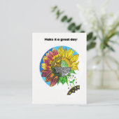 Sunflower Joy Briefkaart (Staand voorkant)