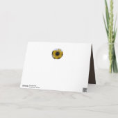 Sunflower Kaleidoscope Carte Brown mère (Dos)