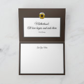 Sunflower Kaleidoscope Carte Brown mère (Intérieur)