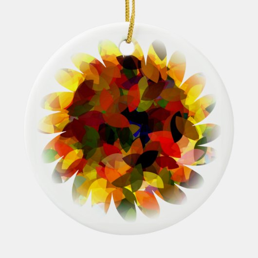 SUNFLOWER KERAMISCH ORNAMENT (Voorkant)