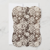 Sunflower lingerie douche invitation bois rustique (Dos)