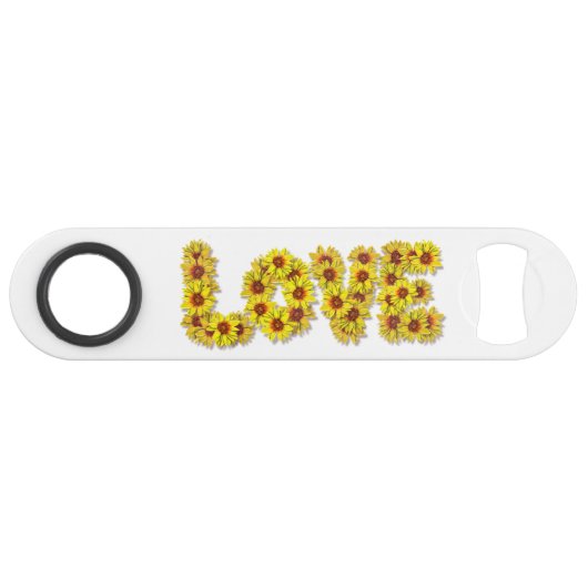 Sunflower Love Bottle Opener (Devant (Horizontal))