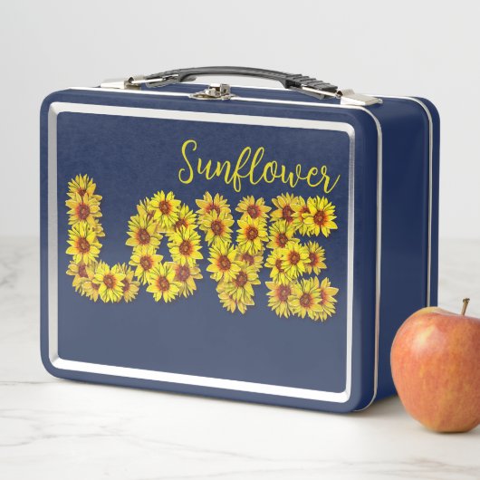 Sunflower Love Lunch Box (En situation)