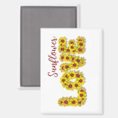 Sunflower Love Magnet (Recto/Verso)