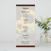 Sunflower Love Menu Mariage (Debout devant)