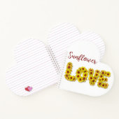 Sunflower Love Spiral Notebook Notitieboek (Binnen)