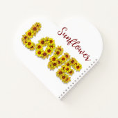 Sunflower Love Spiral Notebook Notitieboek (Achterkant)