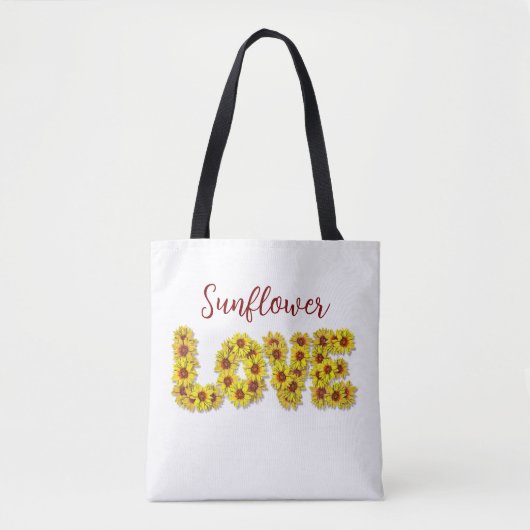 Sunflower Love Tote Bag (Devant)