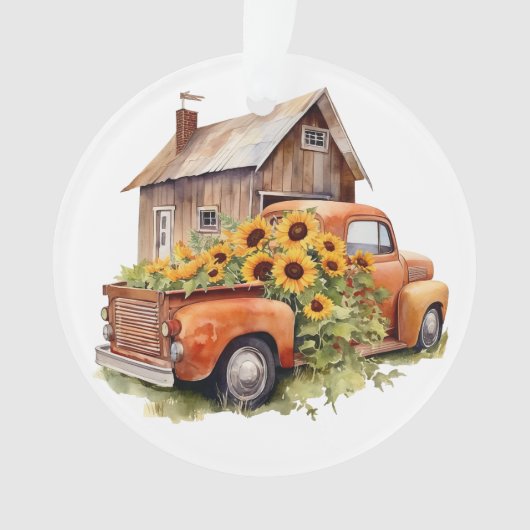 Sunflower Lovers Holiday Ornament (voorkant)