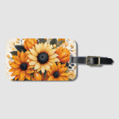 Sunflower luggage tag bagagelabel (Voorkant (horizontaal))