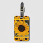 Sunflower Luggage Tag Bagagelabel (Voorkant (verticaal))
