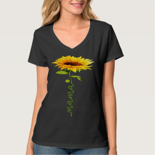 Sunflower Mama Moederdag Bloemige Grappige Matchin T-shirt